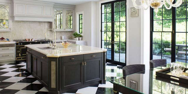 Black Kitchen Islands, White Kitchen Cabinets With Colored Island