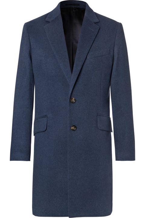 Clothing, Outerwear, Coat, Overcoat, Blue, Suit, Jacket, Blazer, Formal wear, Sleeve, 