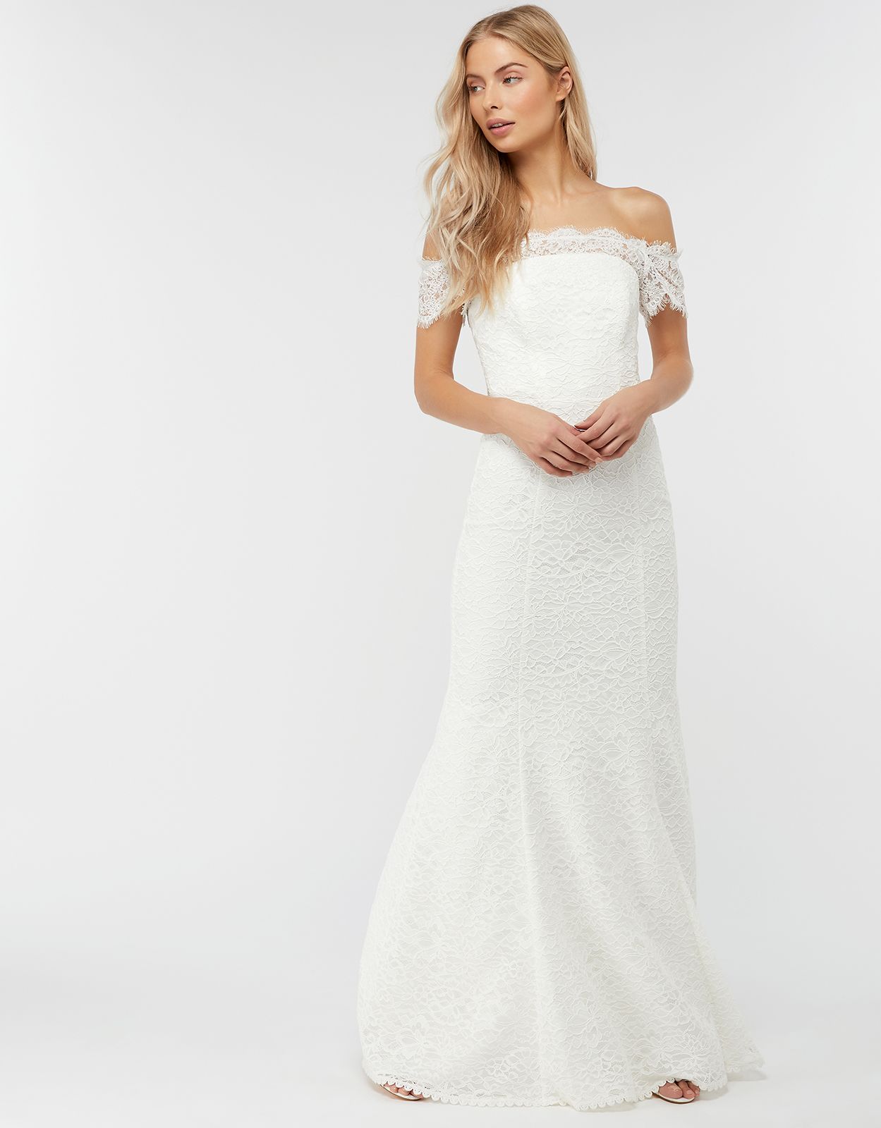 high street lace wedding dresses