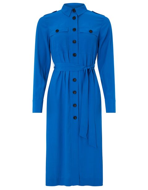 Lorraine Kelly's blue Monsoon shirt dress is the ultimate wardrobe staple