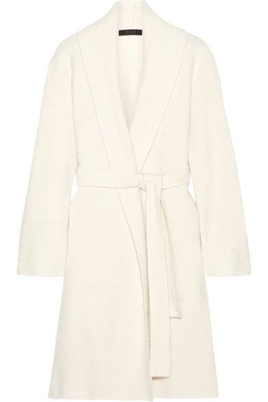 white wrap coat