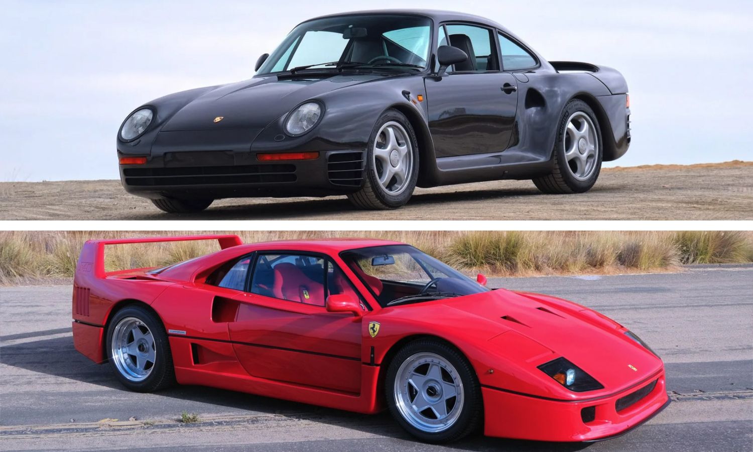 19 Porsche 959 Or 1992 Ferrari F40 Both Are Up For Auction