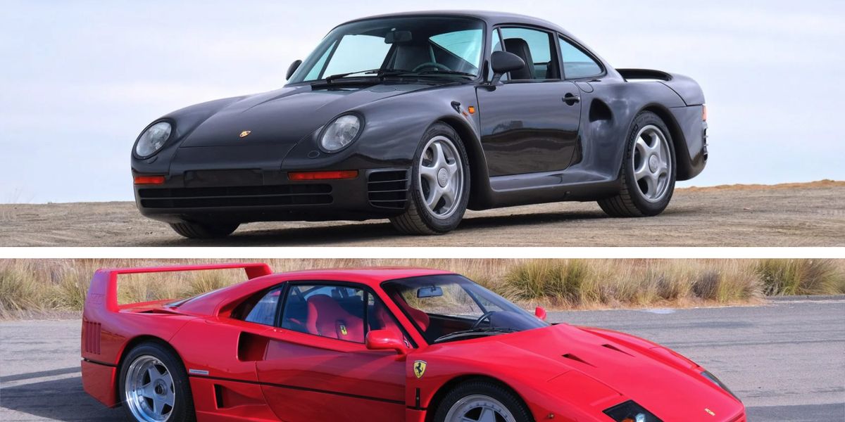 1988 Porsche 959 or 1992 Ferrari F40? Both Are up for Auction