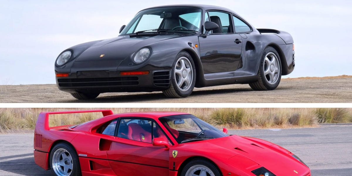 1988 Porsche 959 or 1992 Ferrari F40? Both Are up for Auction