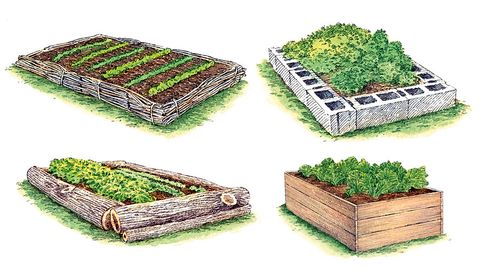 different kinds of raised garden beds