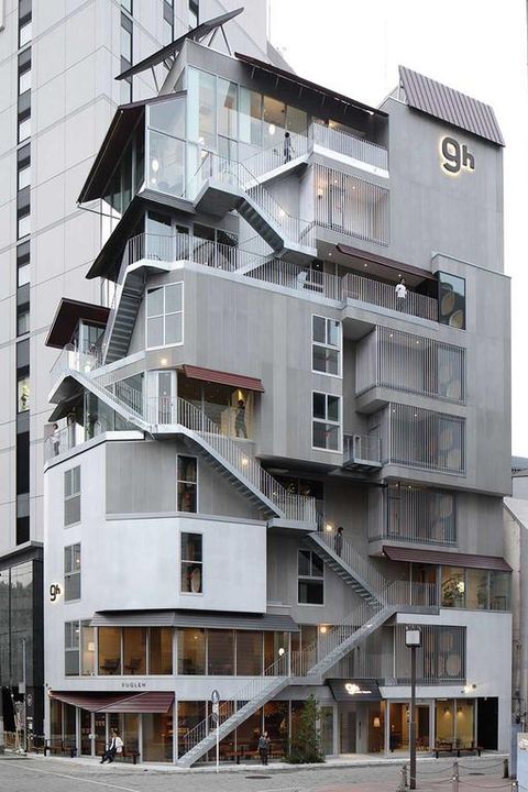 Architecture, Building, Apartment, Property, House, Facade, Residential area, Real estate, Mixed-use, Condominium, 