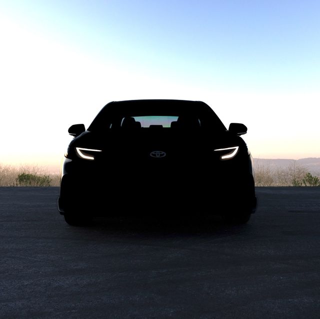 a black car on a road