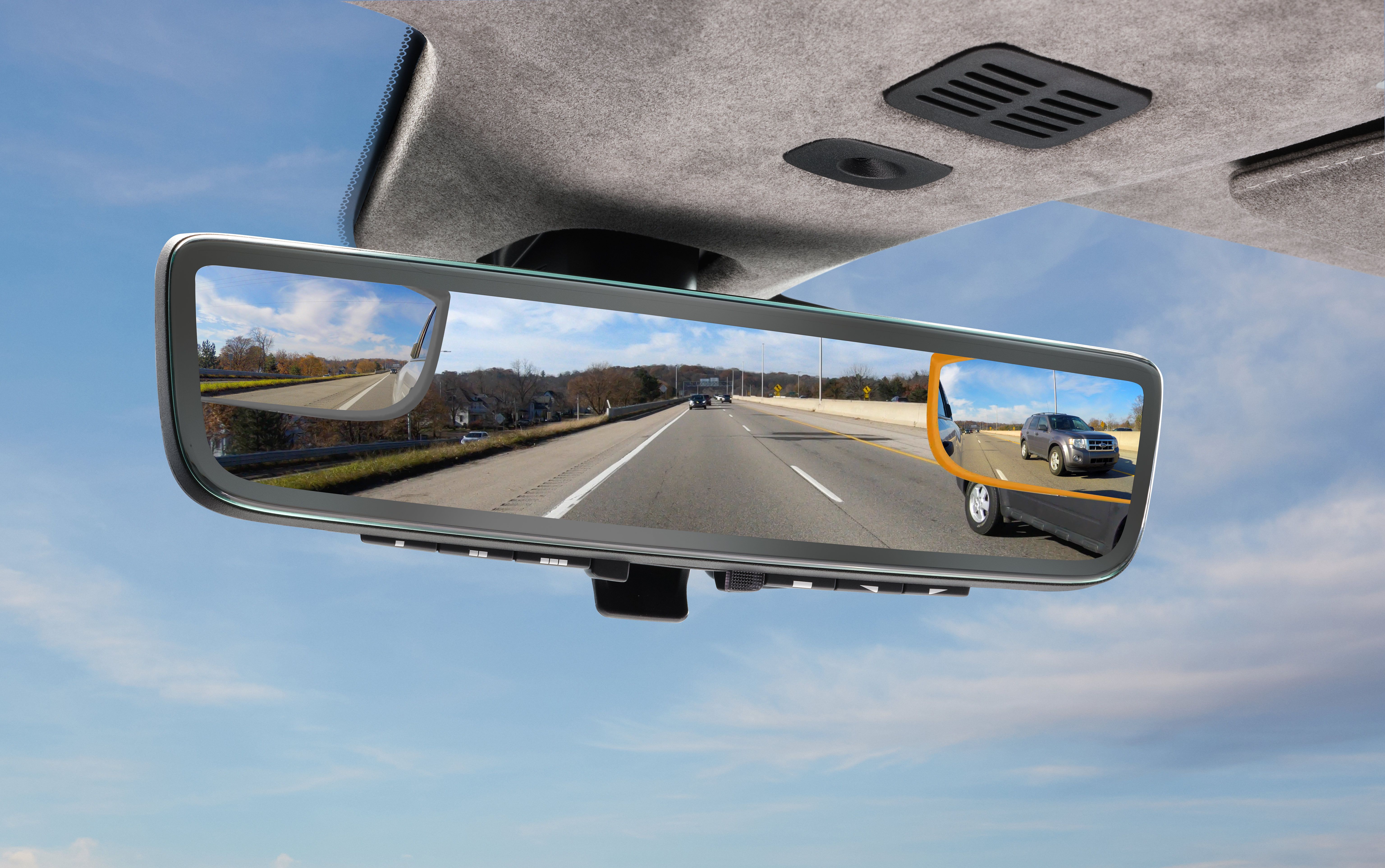 Aston Martin Three Screen Rear View Mirror Revealed At Ces