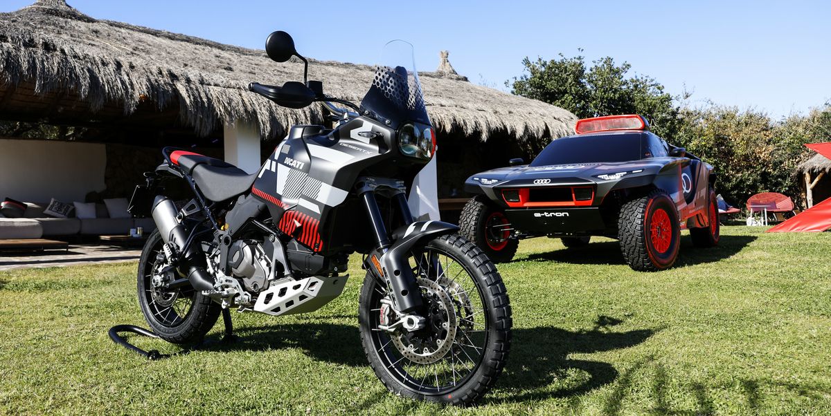Audi and Ducati Debut Rally Equipped RS Q e-tron and DesertX