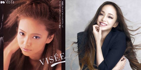 女神安室奈美惠重回21年前 拍攝首支代言的visee廣告 完全沒變的容貌讓人驚豔