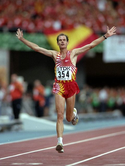 20 años. Abel Antón ganó el Mundial en maratón en Sevilla 1999.