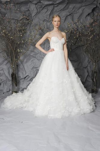 Clothing, Dress, Shoulder, Bridal clothing, Textile, Gown, Formal wear, Wedding dress, Bride, Bridal party dress, 