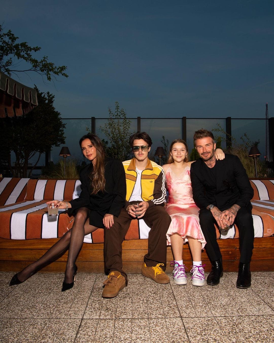 Harper Beckham’s lingerie dress is very stylish