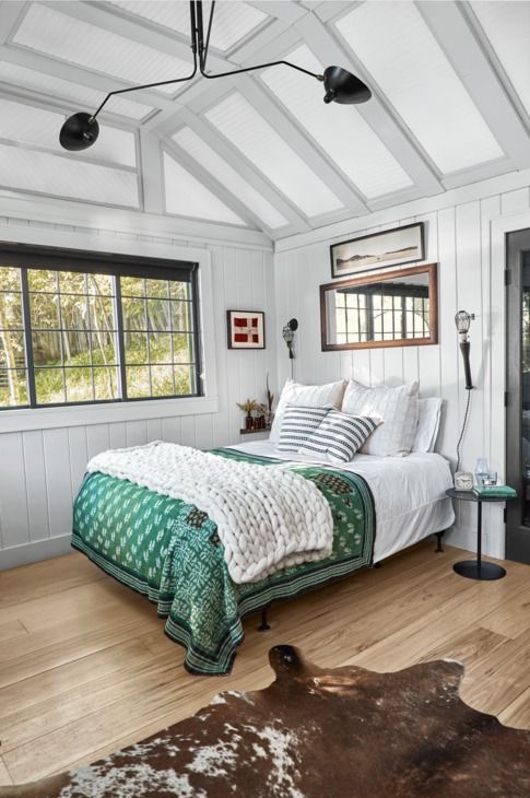 Pictures Over Bed Ideas - Add wainscoting or shiplap to the walls 4