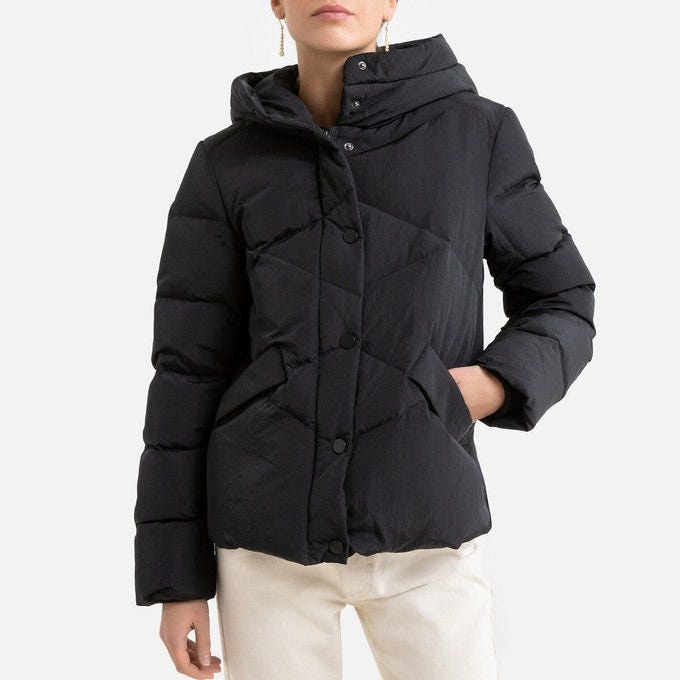  manteau matelassé noir la redoute