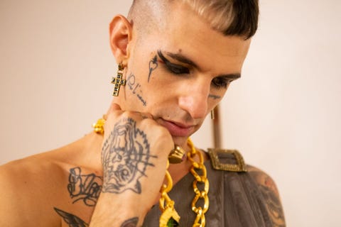 Achille Lauro in posa al Tenco Prize 2019 achille lauro in posa al tenco prize 2019