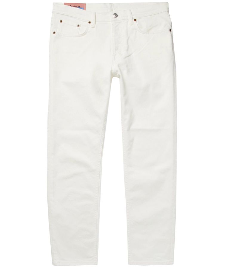 mens regular fit white jeans