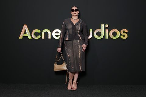 acne studios paris fashion week look gaia barbie ferreira