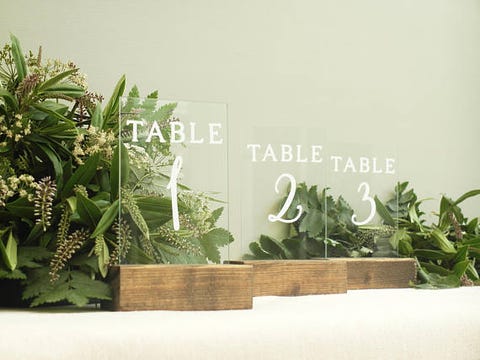 Wedding Trends 2018 According To Etsy Wedding Table Numbers Etsy