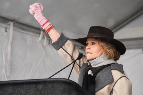 jane fonda protestas