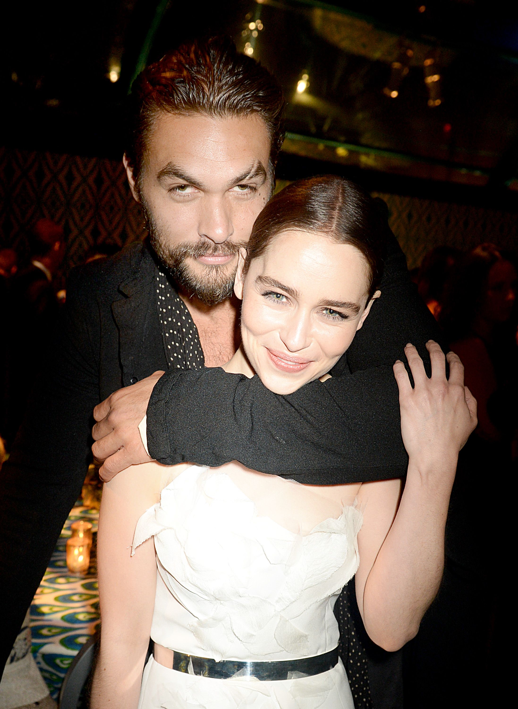 Emilia Clarke And Jason Momoa Have Game Of Thrones Reunion