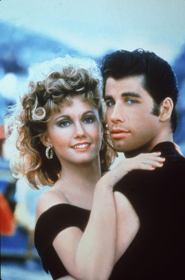 travolta și newton john în 'grease''grease'