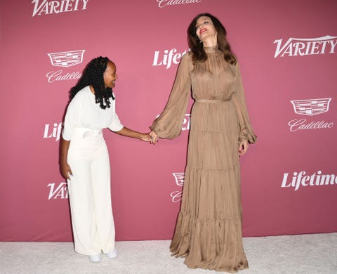 angelina jolie and zahara at variety's power of women event