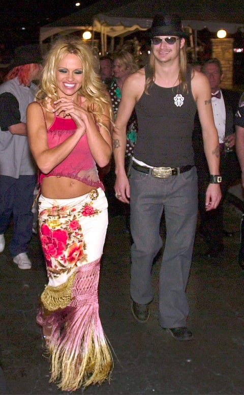 Pam Anderson and Kid Rock pam anderson and kid rock y2k outfit skirt pink
