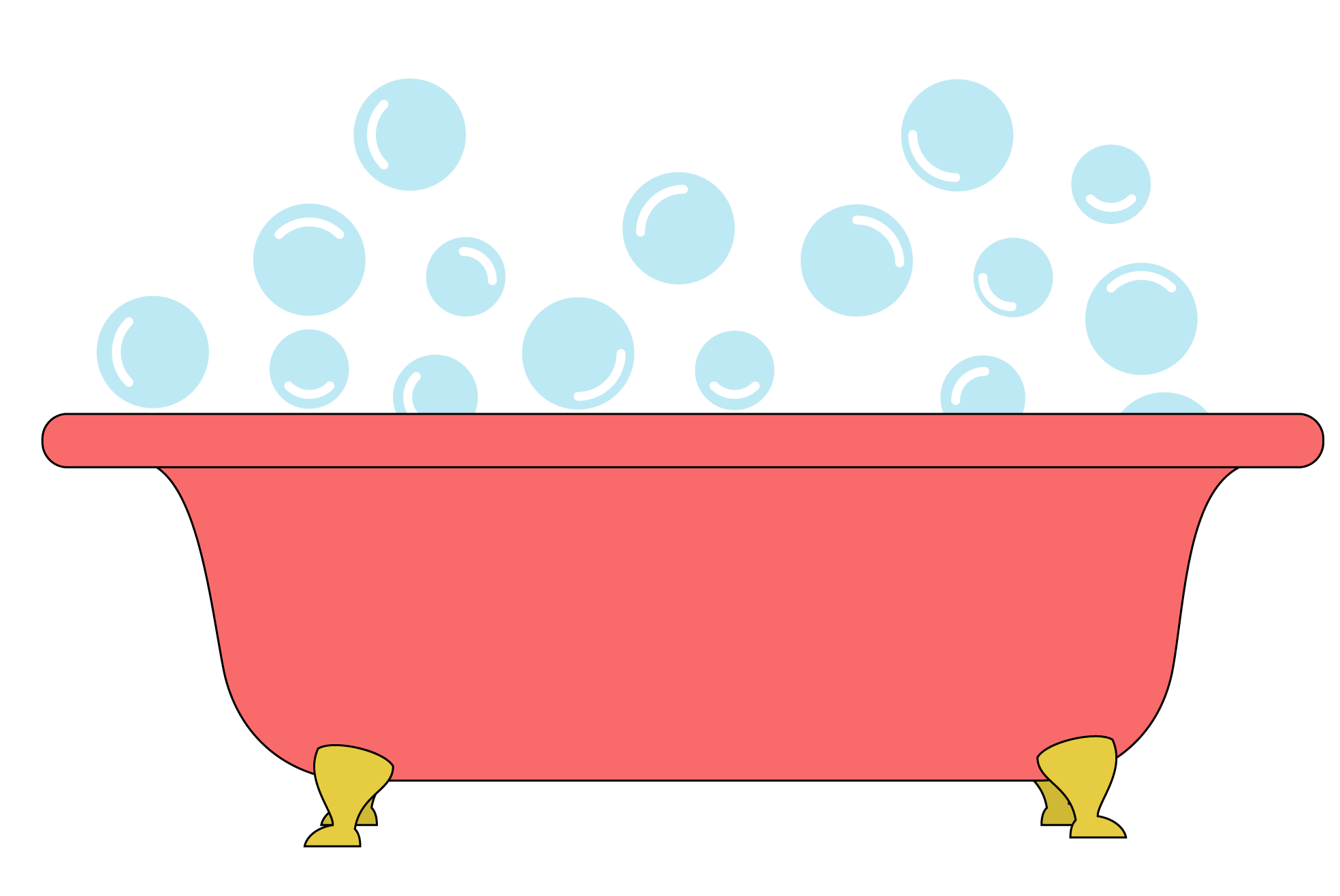 l'icône de la baignoire