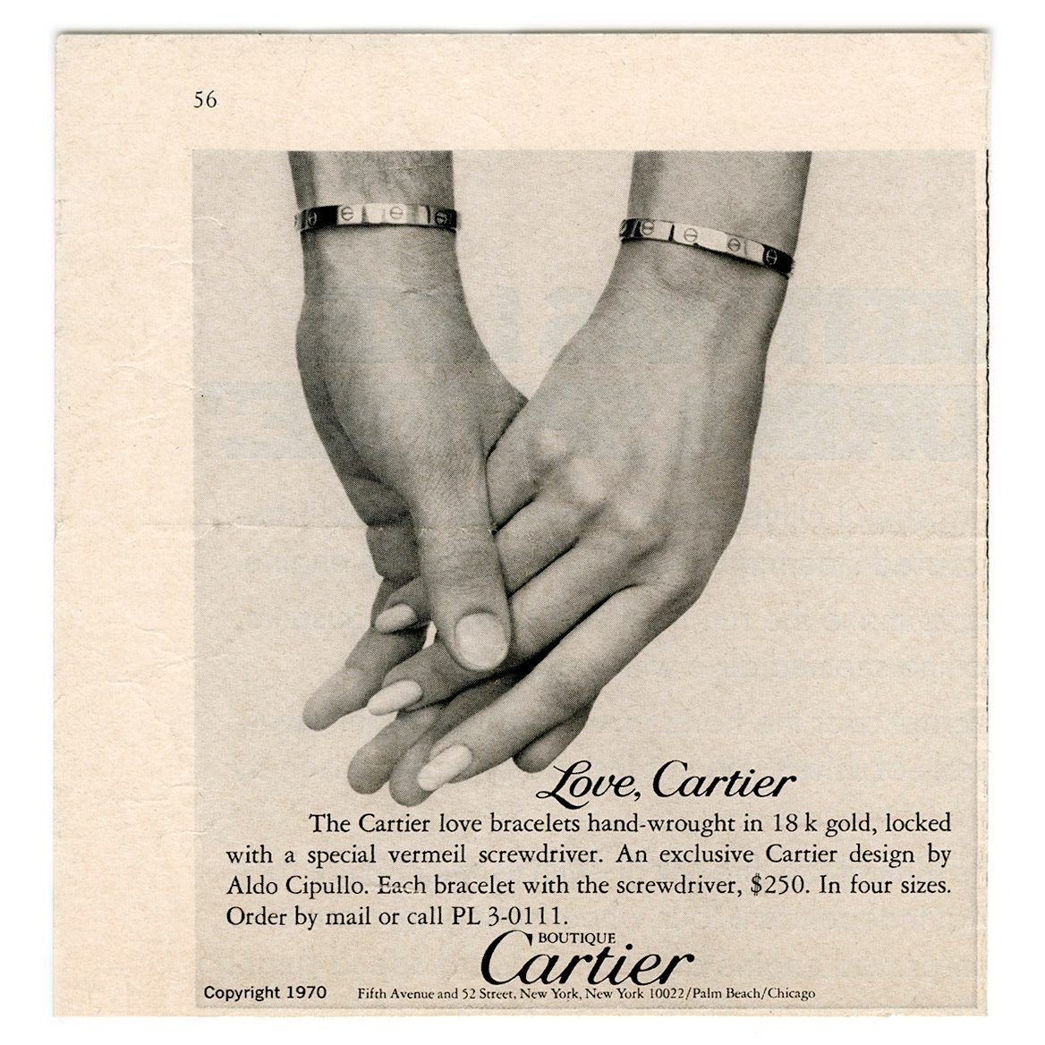 cartier love bracelet facts