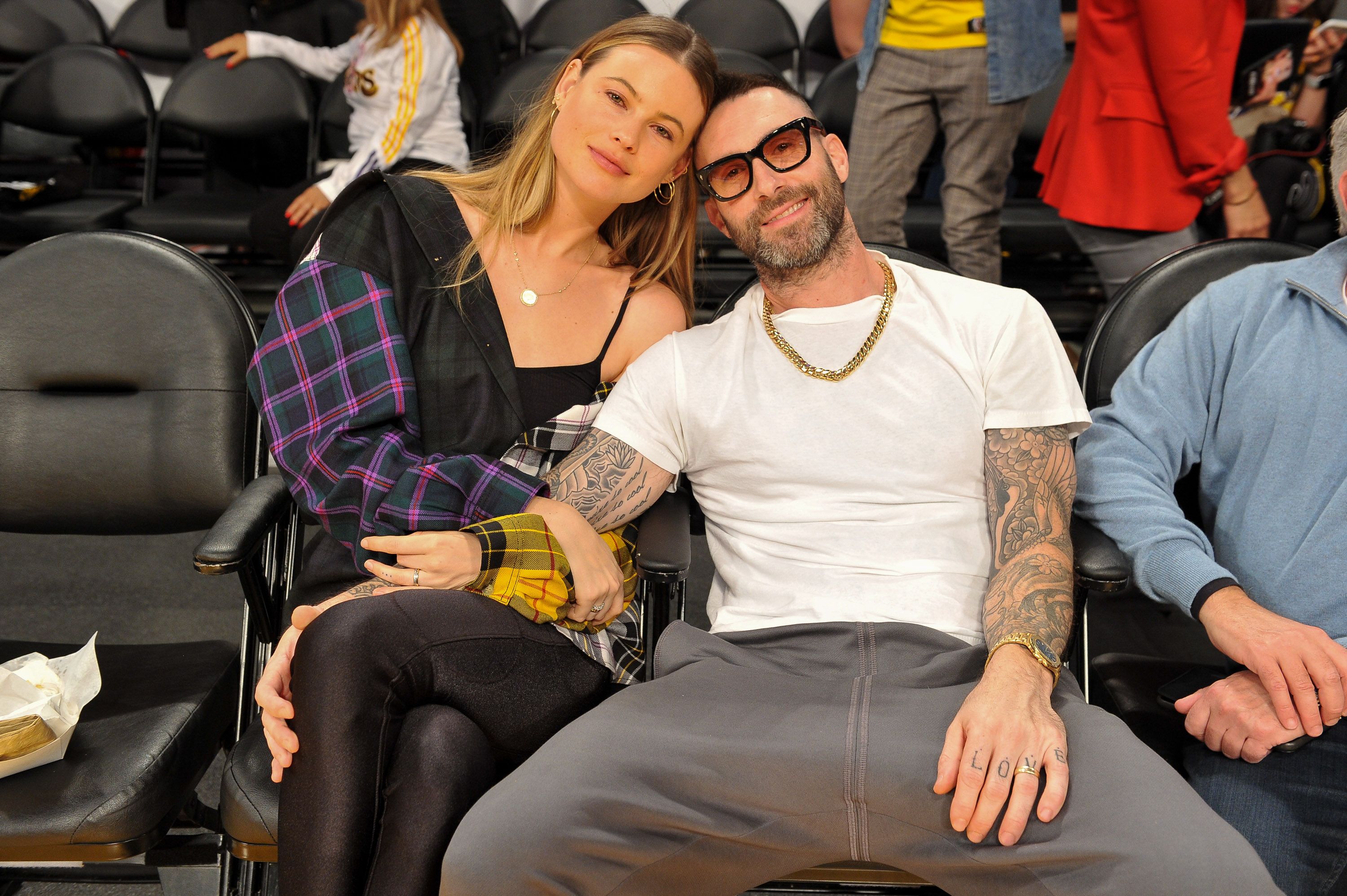 The Voice Coach Adam Levine Seen In Rare Photo With His Wife And Two Daughters