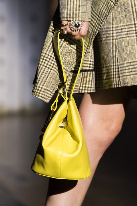 Yellow, Textile, Bag, Style, Pattern, Street fashion, Fashion, Shoulder bag, Tartan, Plaid, 