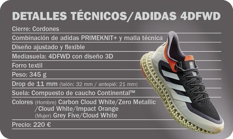 Así son las Adidas 4DFWD, el impulso hacia futuro