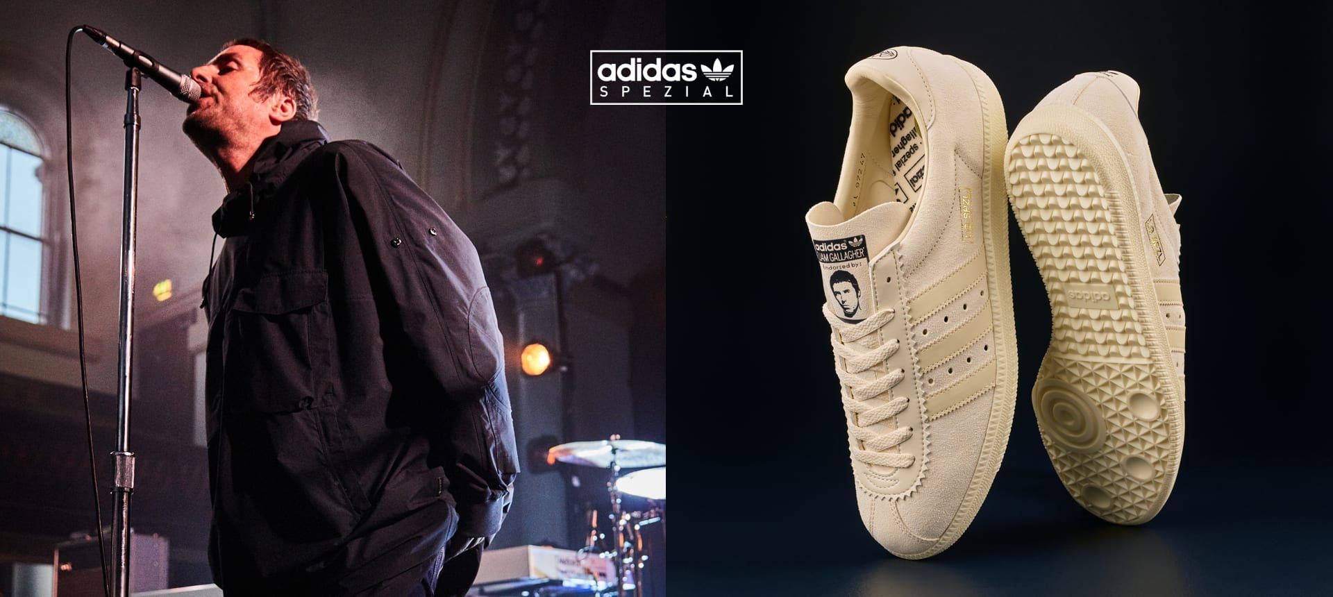 hacer clic Destilar Equipo Adidas lanza unas zapatillas junto a Liam Gallagher