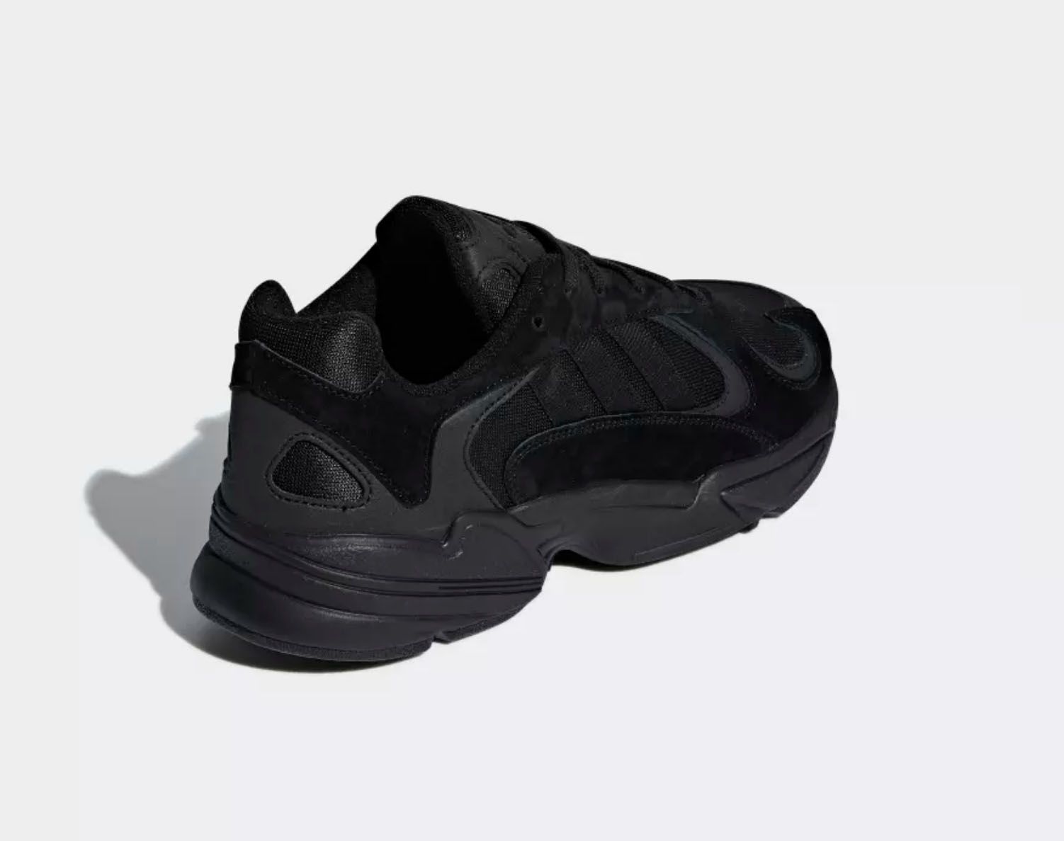adidas yung 1 triple black on feet