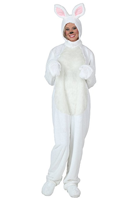 adult white bunny costume