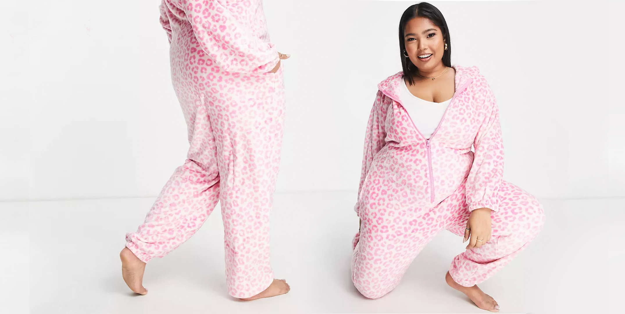 Women Fleece Onesies Adult Sleepwear One Piece Hooded Pajamas Ladies Winter Warm Fluffy Plush Sleepsuit 