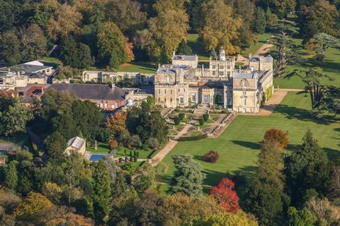 Aerial photograph of Wilton House, Wiltshire.