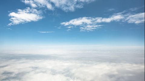 Vista aérea de las nubes