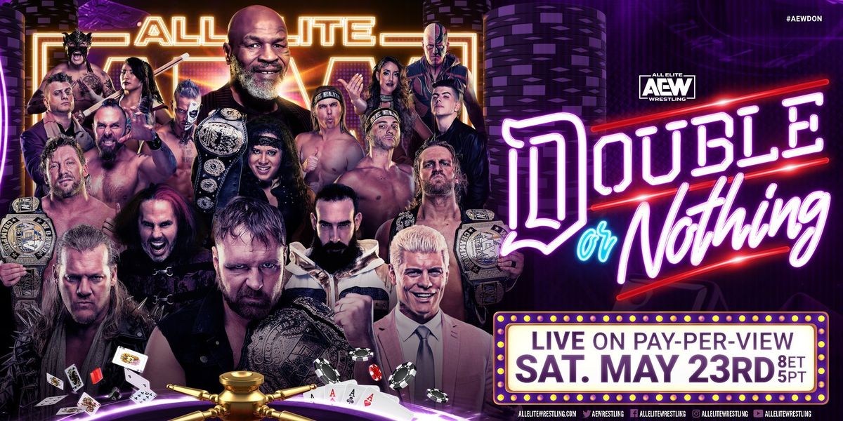 AEW Double or Nothing Card, predictions, date and start time