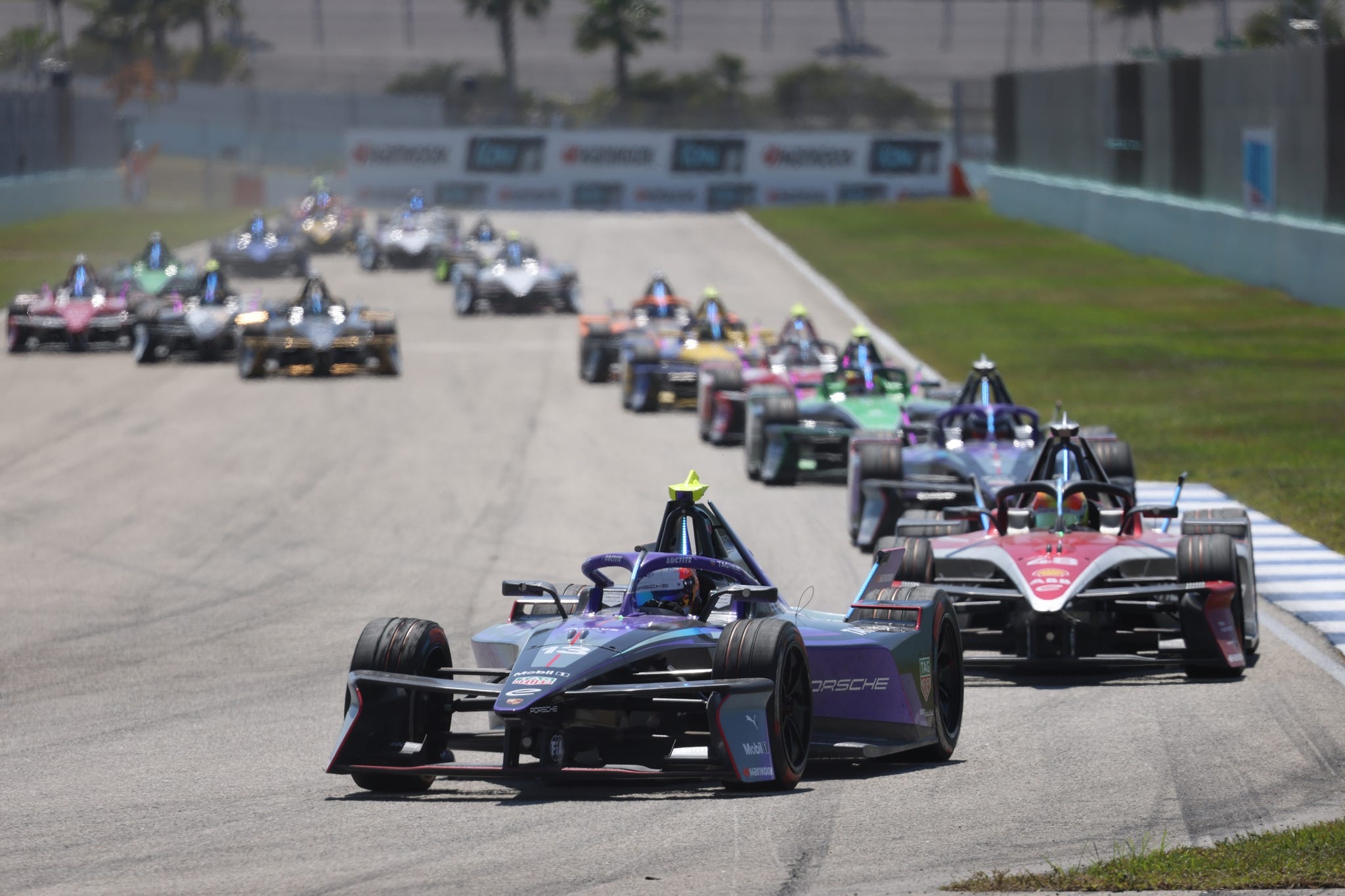 Formula E's Angry Slot Cars Invade Miami as Wehrlein Wins Wild Miami E-Prix