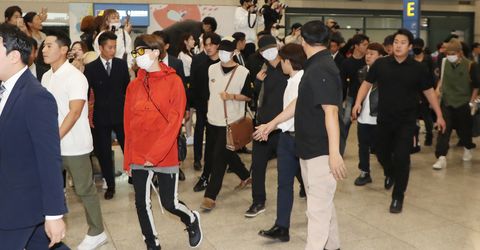 bts returns home
members of k pop sensation bts return home via incheon international airport, west of seoul, on oct 13, 2019, after their performance in riyadh, saudi arabia, two days earlier yonhap2019 10 14 081940
copyright ⓒ 1980 2019 yonhapnews agency all rights reserved