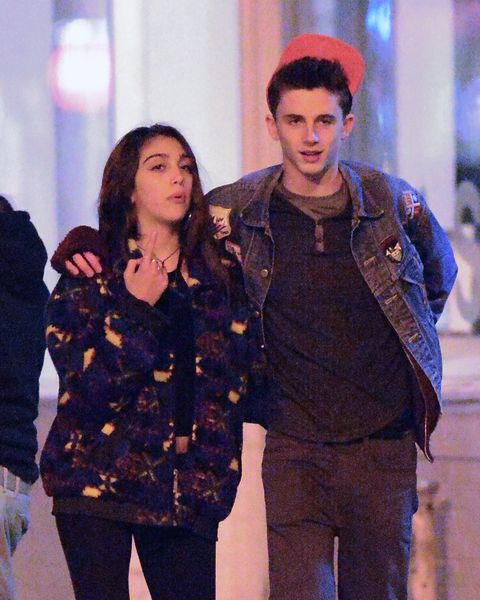 lourdes leon and timothee chamalet, apr 14, 2013  lourdes leon pictured today with her new boyfriend, actor timothee chamalet of homeland, going out for dinner with her father carlos leon and his girlfriend carlos pictured early in the day picking up lourdes from her home and then heading to a restaurant in soho   please call before usage