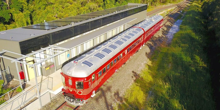 solar powered train