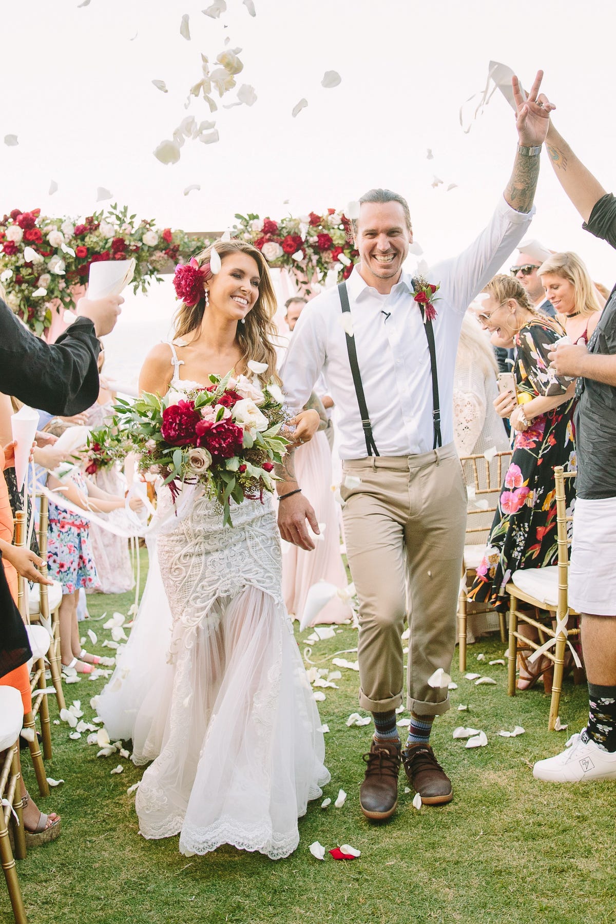 Drool Over Audrina Patridge’s Lacy Wedding Gown