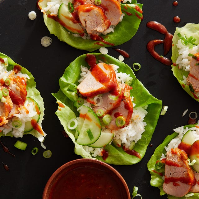 air fryer koreaninspired pork tenderloin lettuce wraps