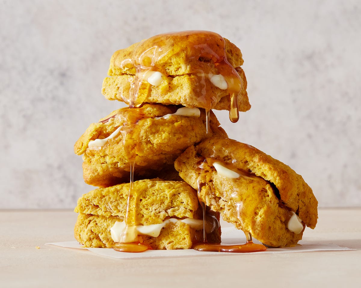 Air Fryer Pumpkin Biscuits