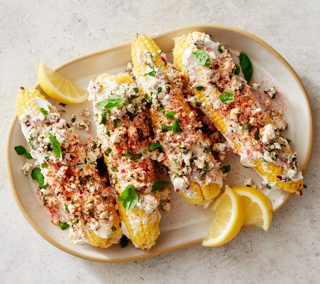 air fryer mediterranean inspired corn on the cob