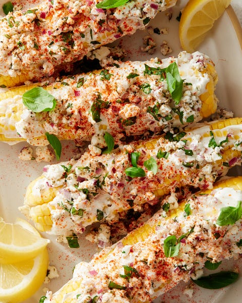 air fryer mediterranean inspired street corn on the cob