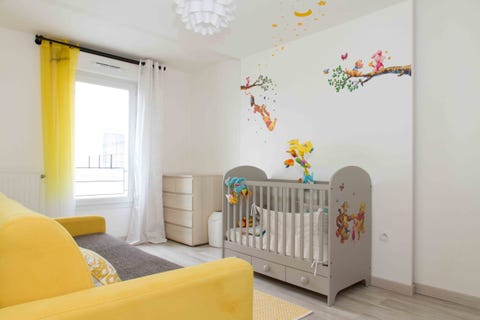 White Is Most Por Colour For Nurseries And Kids Bedrooms Airbnb Nursery Children S Kids Room Paris